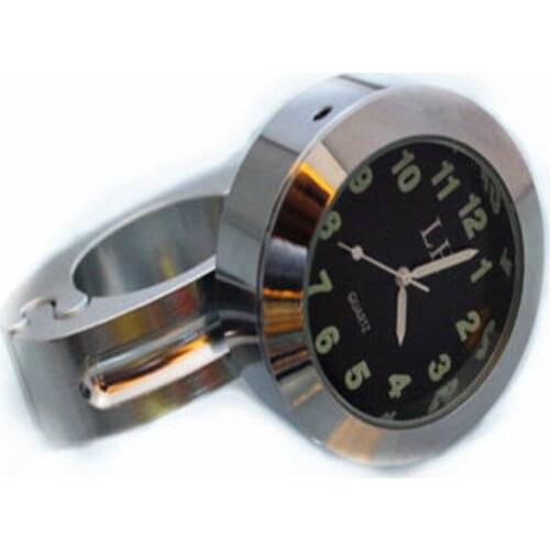 7/8"- 1" Wholesale Chrome Motorcycle handlebar Clock for HARLEY KAWASAKI 500 1600 SUZUKI C50 Yamaha V-star SPIRIT VTX