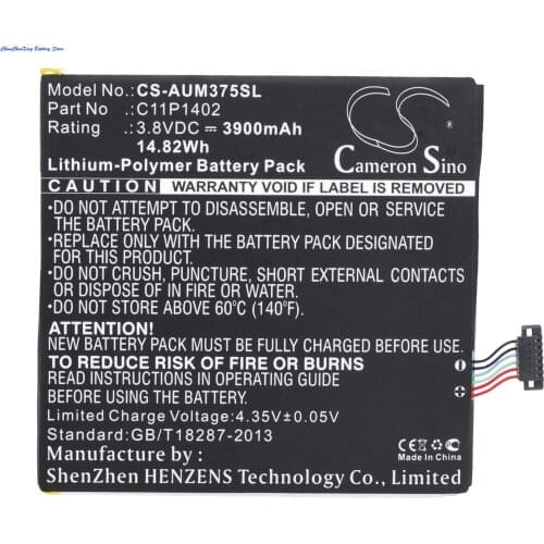Cameron Sino 3900mAh Battery C11P1402 for Asus FE375CG, FE375CXG, K019, ME375C, Padpone 7 K019