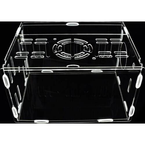 Acrylic Hamster Cage Small Pet Villa Transparent Breathable Castle Deluxe Basket