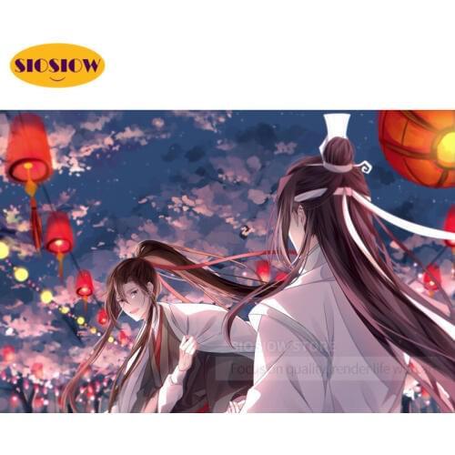 5D Diy Diamond Paintings Modaozushi Chinese Cartoon Figure 3D Diamond Mosaic Embroidery Full Round Cross Stitch Decor Room Gifts