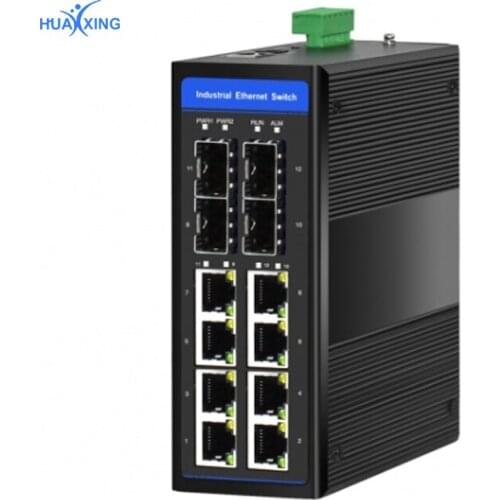 8 10/100M auto - adaptive RJ45 industrial switch, outdoor network switch, Dinrail switch