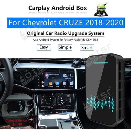 32GB For Chevrolet CRUZE 2018-2020 Car Multimedia Player Android System Mirror link GPS Map Apple Carplay Wireless Dongle Ai Box