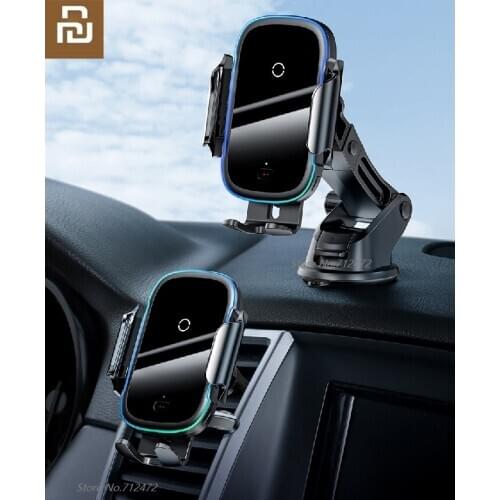 Baseus 15W Wireless Fast Charger Car Holder Bracket Intelligent Infrared Charging for iPhone 11 8 XS max X XR for Samsung S9 S8