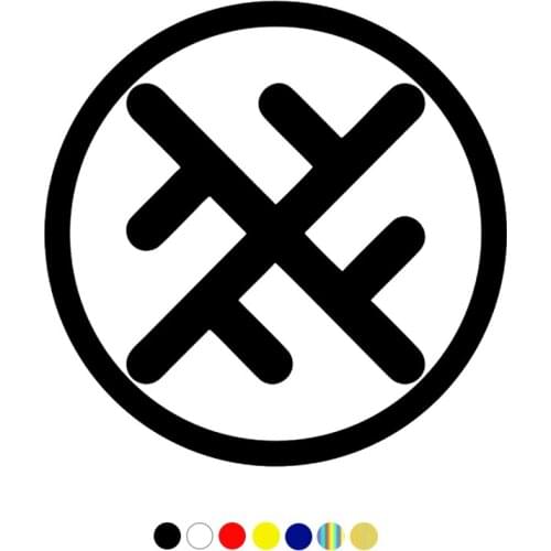 CS-10437# Vinyl Decal Slavic Amulet Kolard Car Sticker Waterproof Auto Decors on Truck Bumper Rear Window