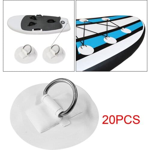 20x 6.5cm Inflatable Kayak D Ring D-Ring PVC Pad Buckle Fitting Accessories