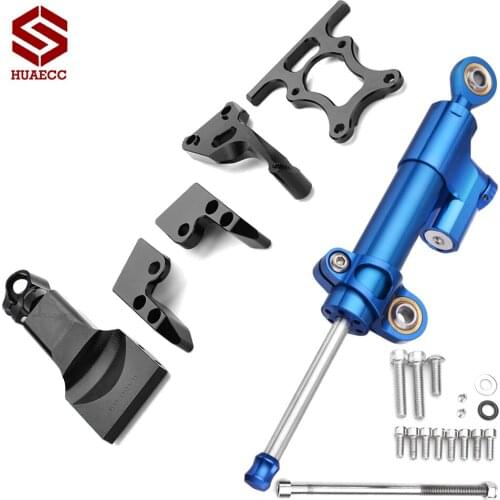 Motorcycle Damper Steering for Yamaha MT07 MT 07 MT-07 2013-2017 Stabilize Safety Control with Mounting Holder