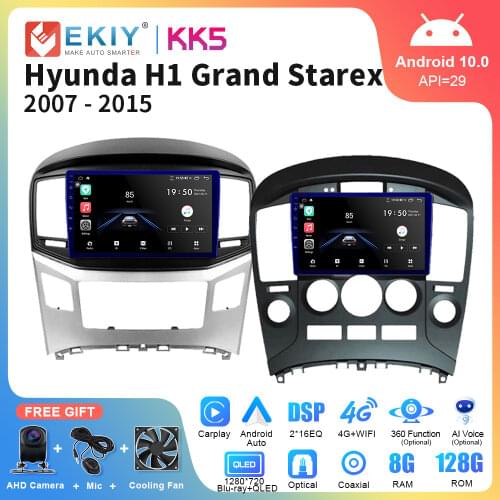 EKIY Android 10.0 Car Stereo Receiver For Hyundai H1 Grand Starex 2015-18 Multimedia Radio Audio Video Player Tape Recorder Navi