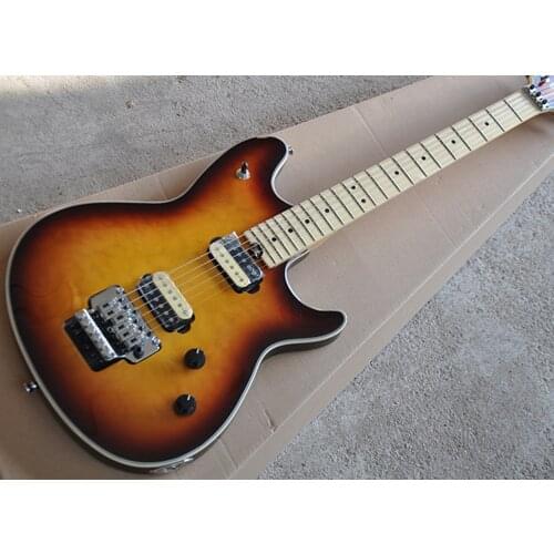 Factory Outlet-6 Strings Tobacco Sunburst Electric Guitar with Maple Fretboard,Quilted Maple veneer