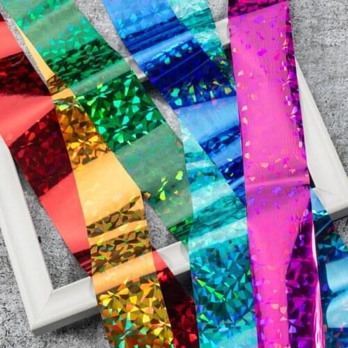 4*100CM Holographics Nail Foil Transfer Foils Flower Designs Slider Stickers for Nails Wrap Foil for Manicure