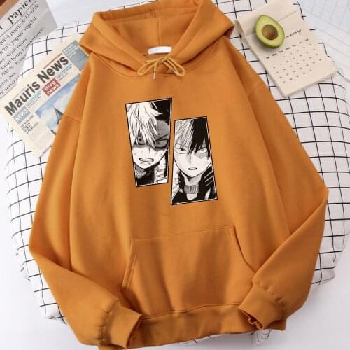Hot Sale My Hero Academia Anime Todoroki Shoto Print Mens Hoodie Comfortable Casual Tops Warm Brand Men Hoodies Large Size Hoody