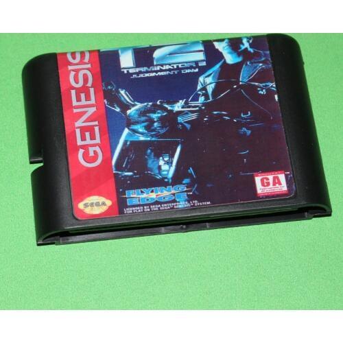 Terminator 2, T2 - Judgment Day Game Cartridge Newest 16 bit Game Card For Sega Mega Drive / Genesis System