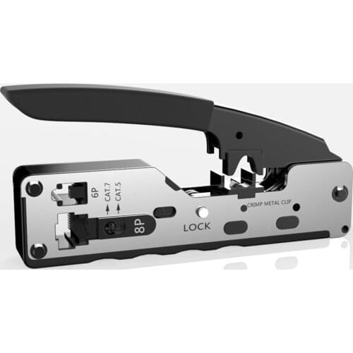 Cat7 RJ45 Network Cable Pliers 6P 8P Crystal Head Dovetail Clip Crimper Pliers Cat5e Cat6 Cat 7 Networking Crimping Tools RJ 45