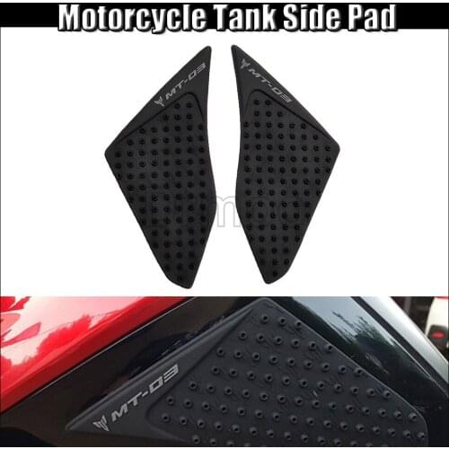 Motorcycle 1 Pair Protector Anti Slip Tank Pad Sticker Gas Knee Grip Traction Side Decal Cover For Yamaha MT03 2015-2016