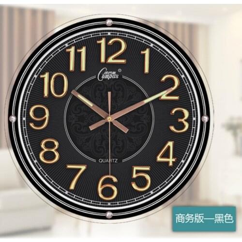 Retro Nordic Wall Clock Silent 3d Temperature Round Large Digital Wall Clock Quartz Watch Living Room Klok Home Decor AD50WC