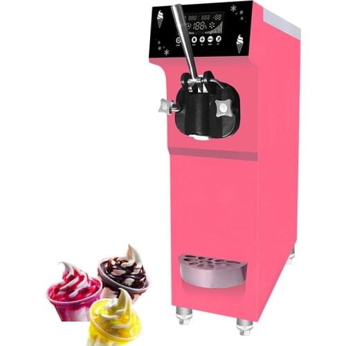 New Model Soft Ice Cream Makers Single Head Ice Cream Machine Stainless Steel Sundae Ice Cream Machine