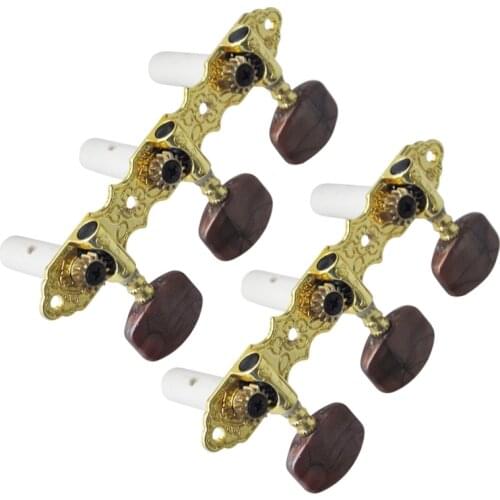 New Classical Guitar Tuning Pegs Machine Heads Tuner Brown