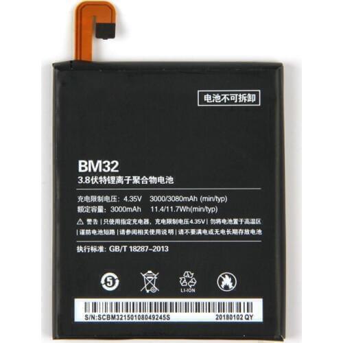 New Li-ion Battery For Xiaomi Mi 4 M4 Mi4 BM32 Replacement Phone Battery with Repair Tools adhesive