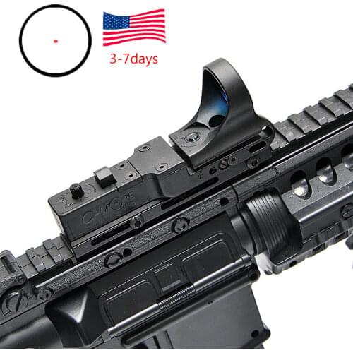 New Tactical Red Dot Sight EX 182 Element SeeMore Railway Reflex Sight C-MORE Red&Green Illumination Scope for Airsoft