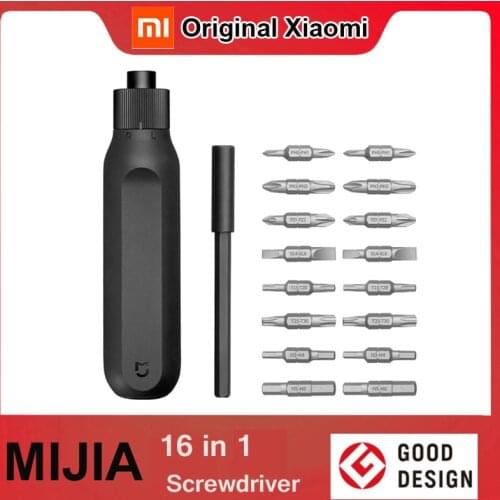 Xiaomi Mijia Screwdriver 16 in 1 Ratchet Screwdriver Home High Precision Torx Cross 20N.m DIY Screw Driver S2 Bits Repair Tools