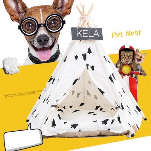 Foldable Pet Tent Travel Outside Portable Houses For Cat Puppy Supplies House Kennels Washable Tent Puppy Cat Outdoor Cushions