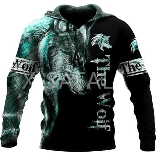 Dark WOLF Moonnight 3D All Over Print XS-7XL Hoodie Man Women Harajuku Outwear Pullover Sweatshirt Casual Unisex Zip Up Jacket