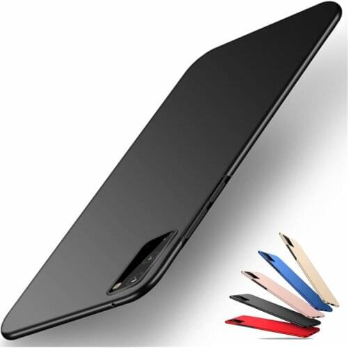 Ultra Thin Smooth Anti-fingerprint Case For Samsung Galaxy S20 S10 S9 S8 Note 8 9 10 20 Shockproof Hard PC Protective Cover