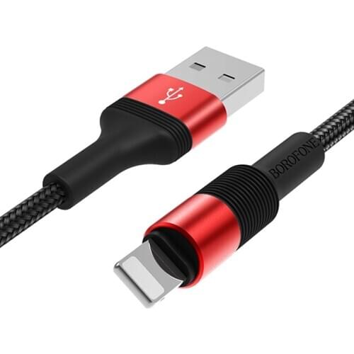 HOCO USB Cable For iPhone 11 X 8 7 6 5 6s plus Fast Charging Data Cable For Apple ios 12 11 13 iPad USB Nylon Charger Cable