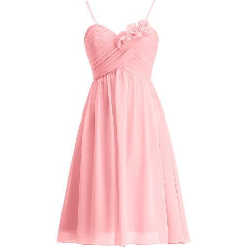 Ynqnfs New Holy Communion Party Pink Mint Green Empire Waist Short Bridesmaid Dress Cheap