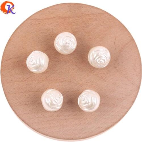 Cordial Design 250Pcs 14*15MM Jewelry Accessories/DIY Bead Making/Imitation Pearl Bead/Acrylic Beads/Hand Made/Earring Findings