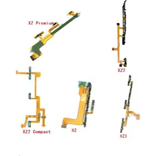 New For Sony For Xperia X XZ Premium XZ2 Comppact XZ3 Power On Off Volume Side Button Key Flex Cable Replacement Parts