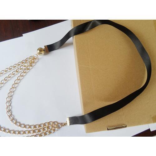 2020 new type fashion woman Four seasons multi(3R)-layer long chains dress necklace,fine quanlity channel ribbon chain necklace