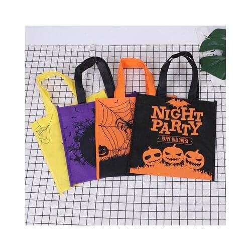 10/30pcs Halloween Candy Bags Cute Gift Bag Trick or Treat Kids Gift Pumpkin Bat Candy Boxes Halloween Party Decoration Supplies