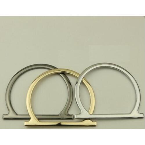 10pieces/lot) factory wholesale high-end luggage handbag metal inner diameter 85mm half ring handle hardware accessories