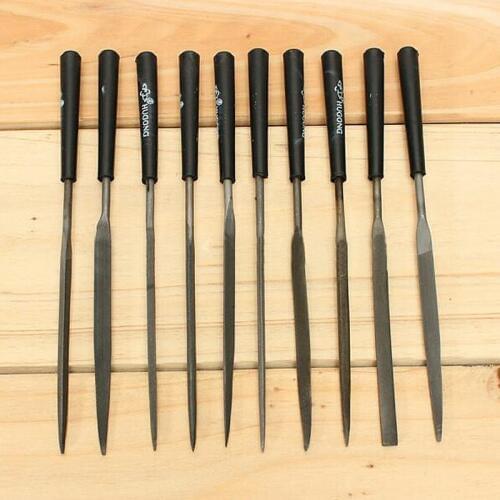 10 PCS / Sets Glass Stone Jewelers Diamond Wood Carving Craft Metal Needles Files Sewing Repair Tools Needle Files Professional