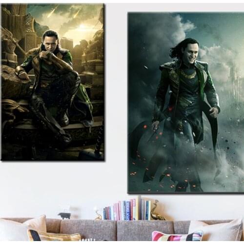 5D Diamond Painting Diy Cross Stitch Kits Marvel Loki Posters Mosaic Diamond Embroidery Full Square Round Drill Home Decor