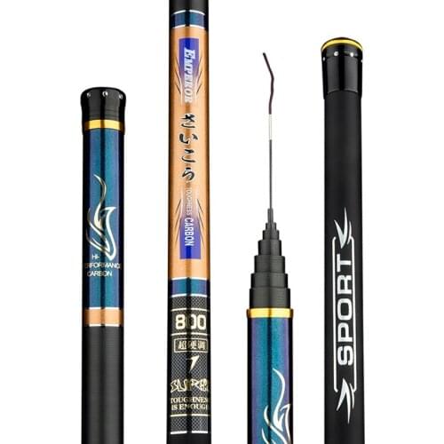 8m-15m Power Hand Rod Carbon Fiber Taiwan Wedkarstwo Olta Ultra Hard Carp Fishing Pole Feeder Vara De Pesca Fishing Tackle