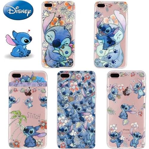New Disney Stitch Phone Cases for IPhone 7 8 Plus X XS Max XR 11 Pro Max TPU Phone Back Covers Cute Cartoon Shells Shipping Free