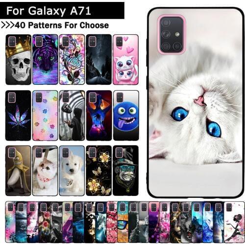 TPU Silicone Phone Cases For Samsung Galaxy A71 Case Back Cover For Samsung A71 A 71 Covers Phone Shells Fundas Protective cases