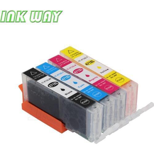 INK WAY 4 PACK CLI-471 BK,CLI-471 C, CLI-471 M, CLI-471 Y compatible ink cartridge For canon PIXMA MG7740 TS8040 TS9040