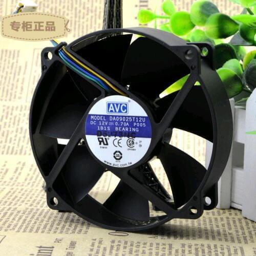FOR AVC 9025 9CM 12V 0.7A Computer CPU Chassis Large Wind PWM Four-pin Fan DA09025T12U