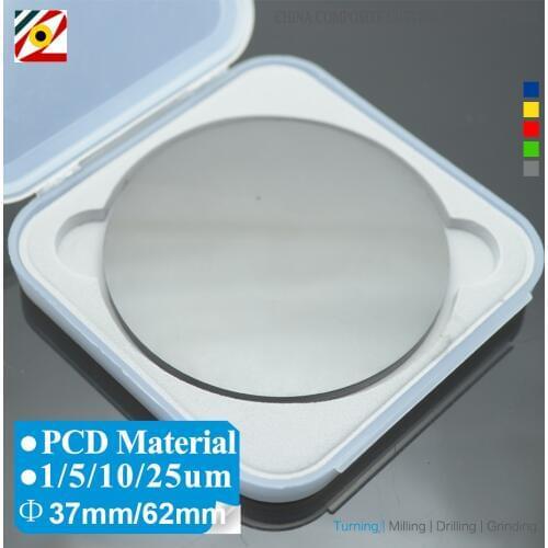 EDGEV 1PC Full Face On One Side PCD Top Blade Round Diamond Material Diameter 62mm