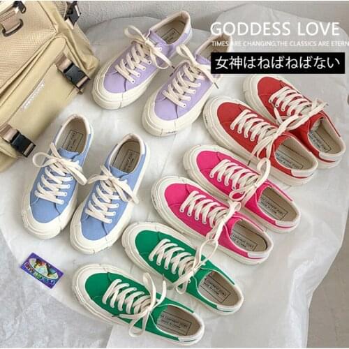 Fashion Womans Shoes Spring Summer Colorful Women Casual Shoes Flats Canvas Women Platform Casual Sport Shoes Sneakers Womens