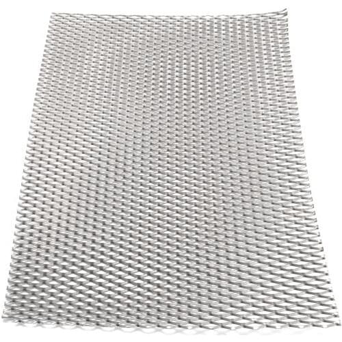 1pc Mayitr Practical Metal Titanium Mesh Sheet Heat Corrosion Resistance Silver Perforated Expanded Plate 200mm*300mm*0.5mm