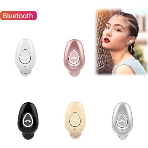 In Ear Mini Headset Invisible Wireless Stereo Noise Cancelling Earphone Handsfree Sport Driving Earbud with Microphone