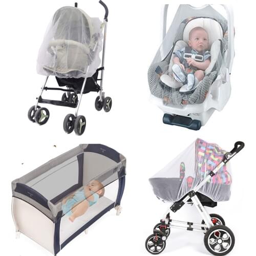 CBaby Mosquito Net for Stroller, Car Seat, Cradles, Crib, No-See-Ums, grey or coffee color, Elastic and Breathable
