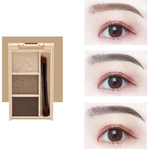 Eyebrow Powder Set With Brush Easy to Apply Not Flying Not Sticky Powder Create Natural Thin Wild Eye Brow Makeup Cosmetic TSLM2