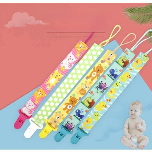 New Baby Pacifier Clip Pacifier Chain Dummy Clip Nipple Holder for Nipples Children Pacifier Clips Soother Holder Anti-drop Belt