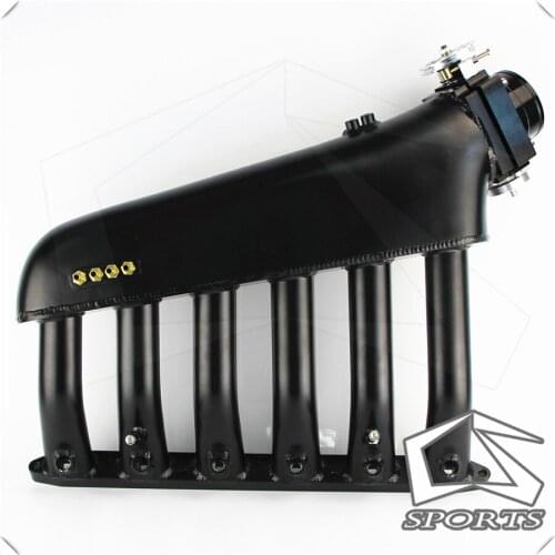 Fits For B*MW E36 E46 M50 M52 325i 328i 323i M3 Z3 E39 528i Intake Manifold +80mm Throttle body Black