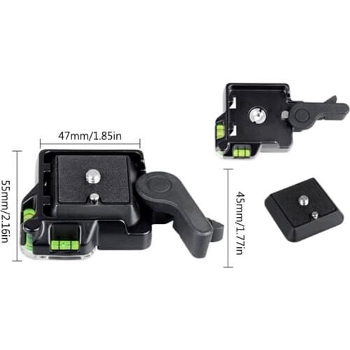 QR-40 Metal Quick Release Plate Clamp Mount Base Holder Camcorder Tripod Monopod Platform Stand for DSLR Camera Accessories