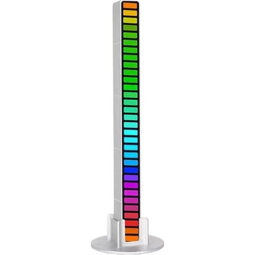 RGB Sound Control Pickup Rhythm Lights Voice Activated Atmosphere Light Sound Level Indicator For Car Gaming Room Decoration